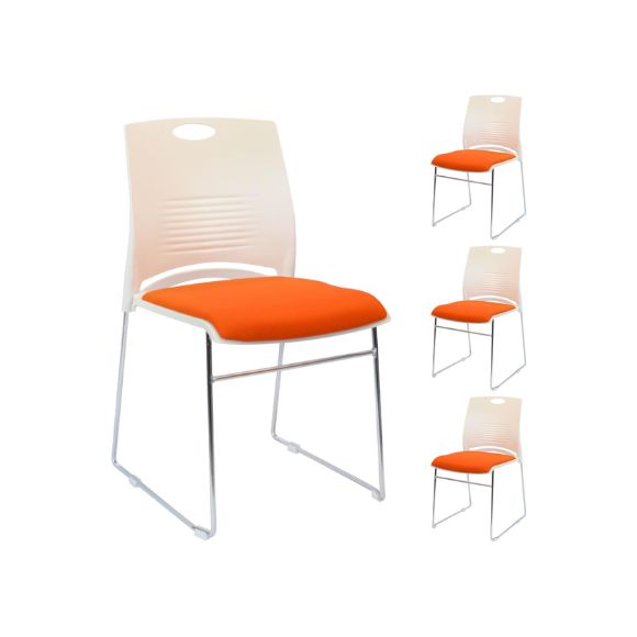 Ghế họp, ghế xếp chồng, chân dạng vòng, trọng lượng nhẹ, lưng bằng nhựa: Mã - Furu - $hienthicat